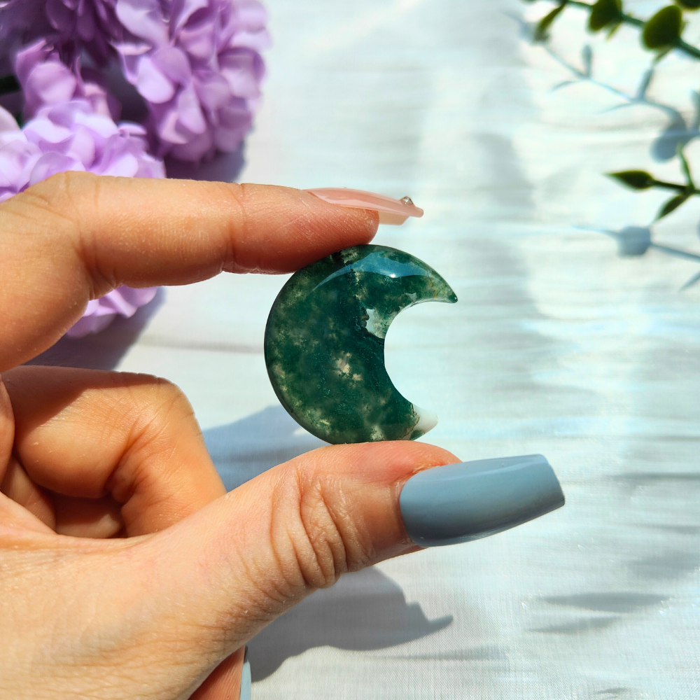 moss agate moon