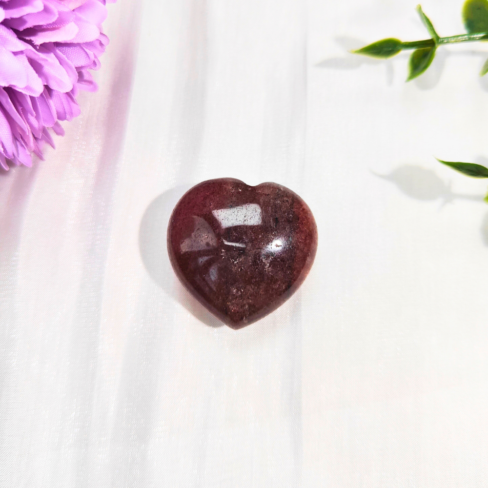 strawberry quartz heart