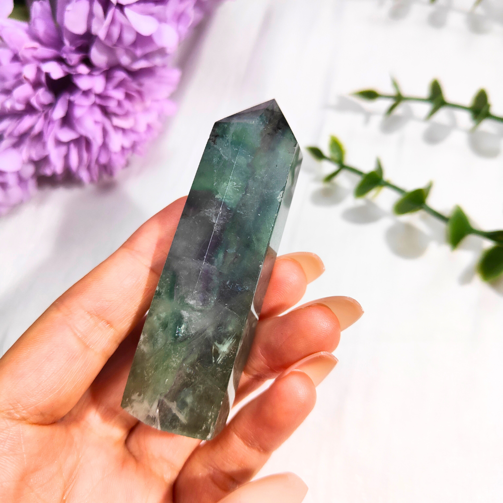 feather fluorite tower