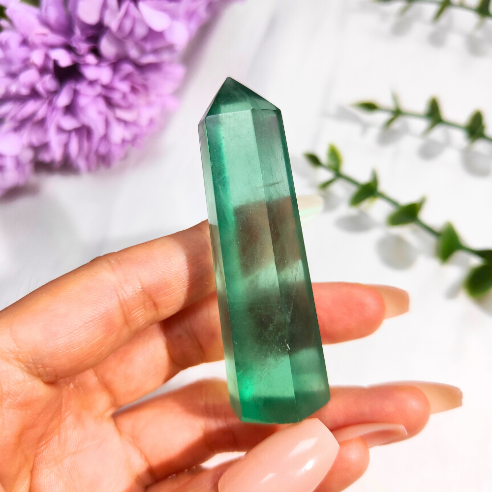 green fluorite tower