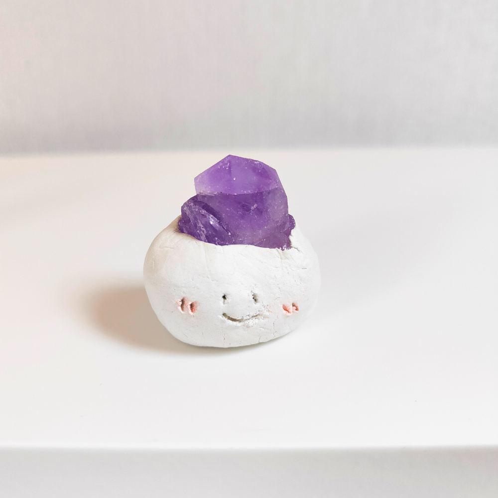 HANDMADE AMETHYST LUCKY BUN