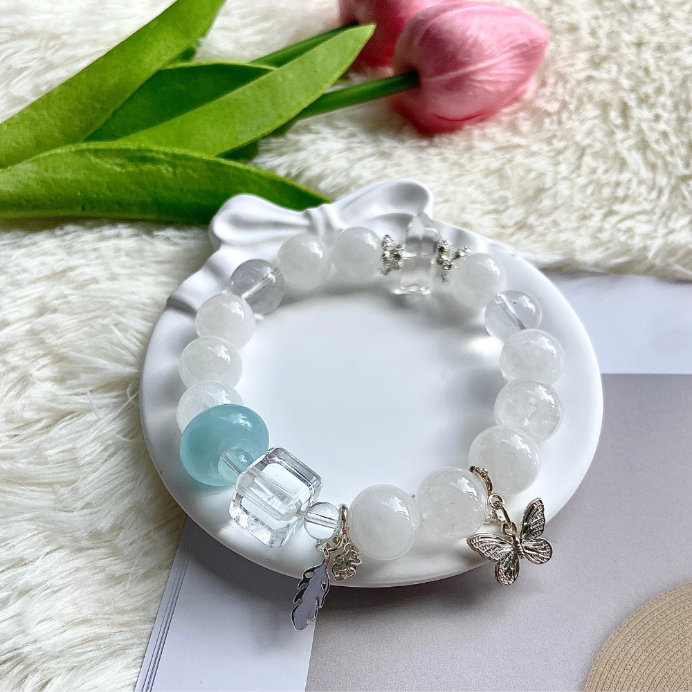 Aquamarine_clearquartz_phantomquartzcrystalbraceletinsilver