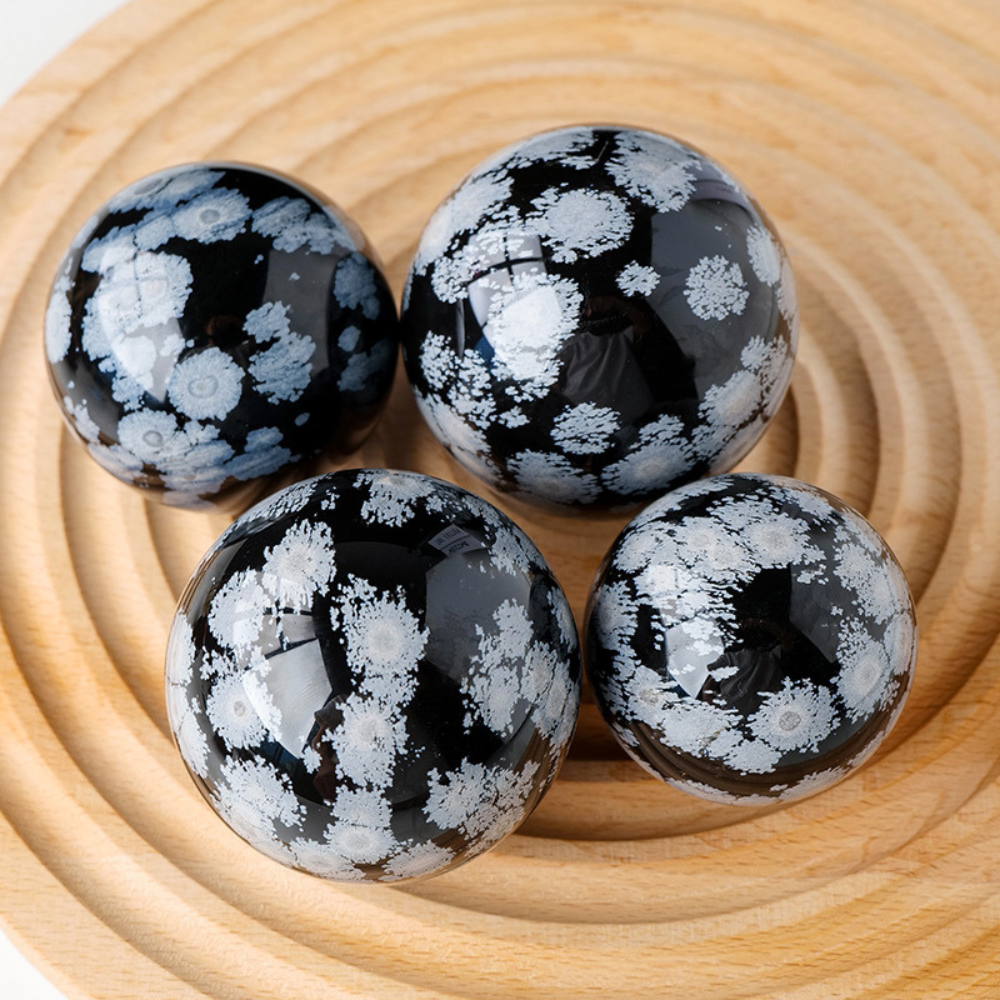 snowflake obsidian sphere