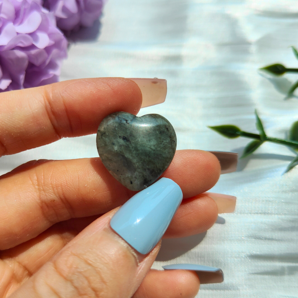 LABRADORITE MINI HEART