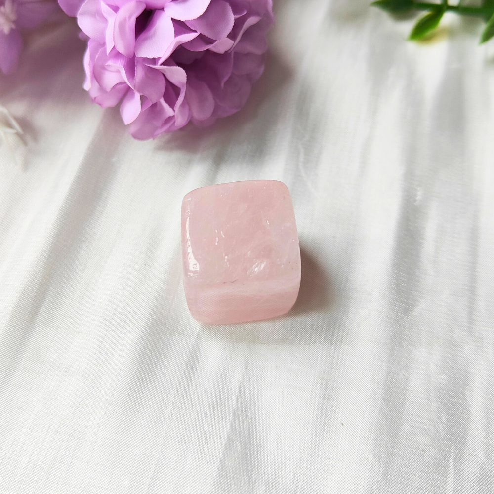 rose quartz cube