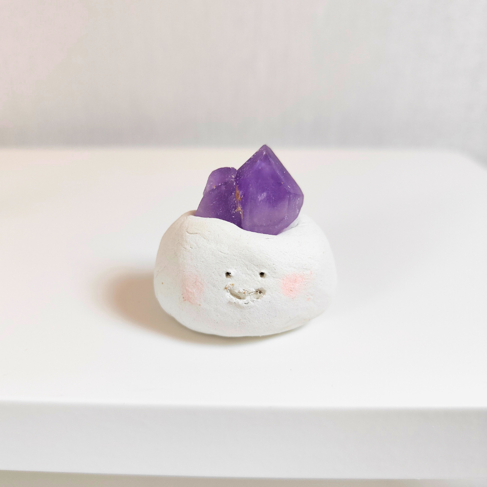 HANDMADE AMETHYST LUCKY BUN