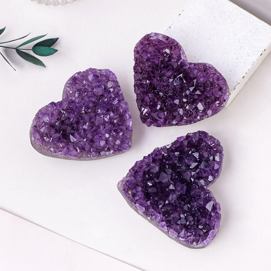 amethyst heart cluster