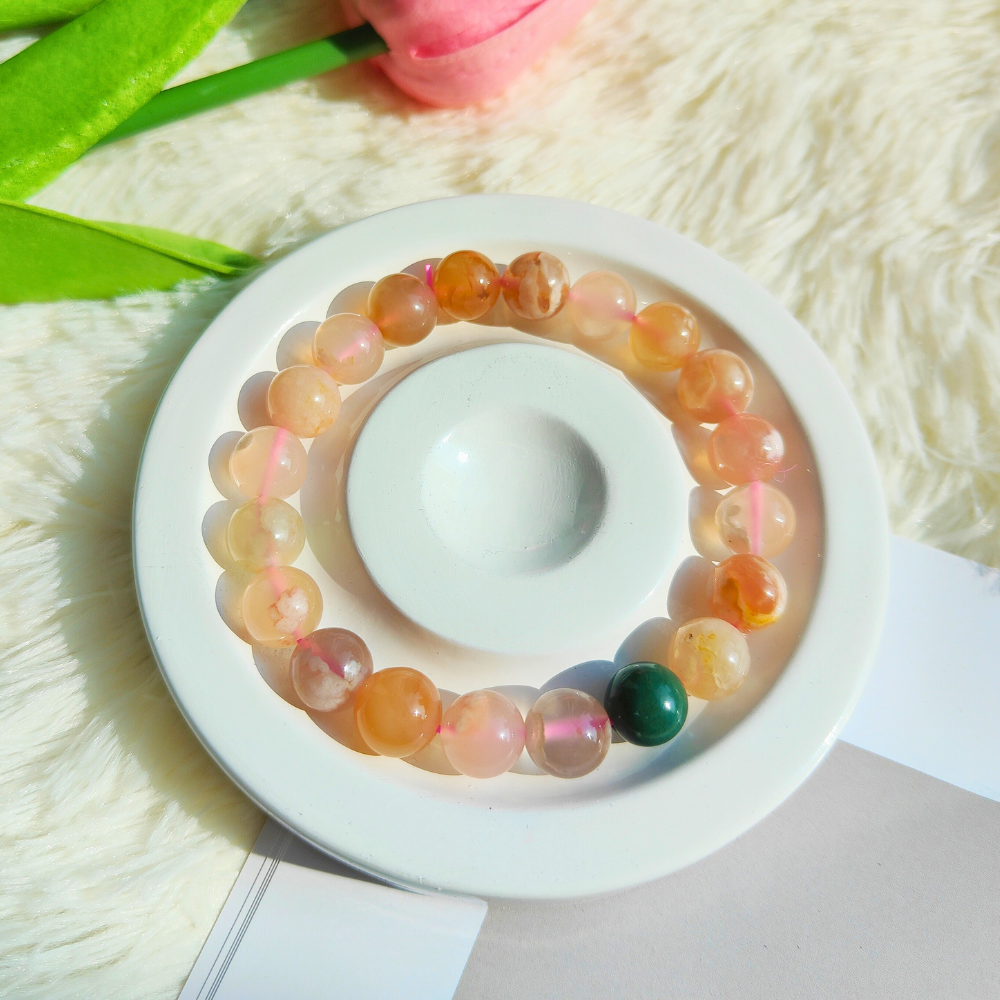 FLOWER AGATE BRACELET