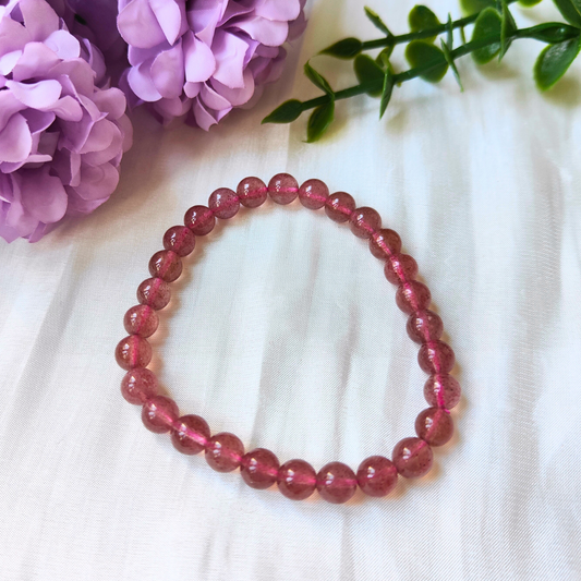 STRAWBERRY QUARTZ BRACELET